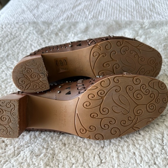 Brighton Manet leather studded slip on heeled mules - Picture 9 of 10